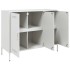 Aparador acero blanco 100,5x39x79
