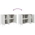 Aparador acero blanco 100,5x39x79