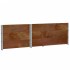 Collares de palets 3 uds madera maciza de pino marrón 120x80