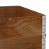 Collares de palets 3 uds madera maciza de pino marrón 120x80
