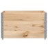 Collares de palets 3 unidades madera maciza de pino 100x100