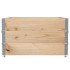 Collares de palets 3 unidades madera maciza de pino 100x100