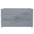 Collares de palets 3 uds madera maciza de pino gris 100x100