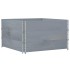Collares de palets 3 uds madera maciza de pino gris 100x100