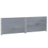 Collares de palets 3 uds madera maciza de pino gris 100x100