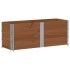 Collares de palets 3 uds madera maciza de pino marrón 150x50