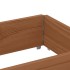Collares de palets 3 uds madera maciza de pino marrón 150x50
