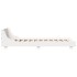 Estructura de cama sin colchón madera de pino blanca 90x200