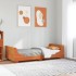 Estructura de cama sin colchón madera maciza marrón 90x190