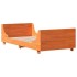 Estructura de cama sin colchón madera maciza marrón 90x190