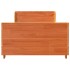 Estructura de cama sin colchón madera maciza marrón 90x190