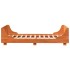 Estructura de cama sin colchón madera maciza marrón 90x190
