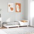 Estructura de cama sin colchón madera maciza blanca 90x190