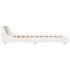 Estructura de cama sin colchón madera maciza blanca 90x190