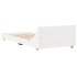 Estructura de cama sin colchón madera maciza blanca 90x190