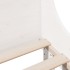 Estructura de cama sin colchón madera maciza blanca 90x190