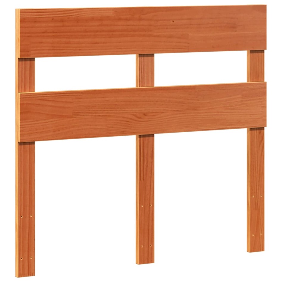 Estructura de cama sin colchón madera maciza marrón 90x190