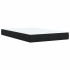 Cama box spring con colchón terciopelo negro 120x200