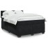 Cama box spring con colchón terciopelo negro 140x190