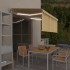 Toldo automático persiana LED sensor viento amarillo 3,5x2,5