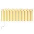 Toldo automático persiana LED sensor viento amarillo 3,5x2,5