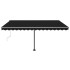 Toldo de pie automático gris antracita 400x300