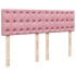 Cama box spring con colchón terciopelo rosa 140x190