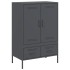 Aparador acero gris antracita 68x39x101,5