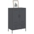 Aparador acero gris antracita 68x39x101,5