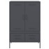 Aparador acero gris antracita 68x39x101,5