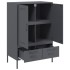 Aparador acero gris antracita 68x39x101,5