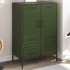 Aparador acero verde oliva 68x39x101,5