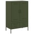 Aparador acero verde oliva 68x39x101,5