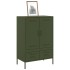 Aparador acero verde oliva 68x39x101,5