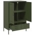 Aparador acero verde oliva 68x39x101,5