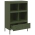 Aparador acero verde oliva 68x39x101,5