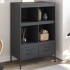 Aparador acero gris antracita 68x39x101,5