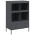 Aparador acero gris antracita 68x39x101,5