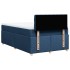 Cama box spring con colchón tela azul 120x190