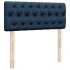 Cama box spring con colchón tela azul 120x190