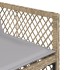 Set comedor de jardín 11 pzas con cojines ratán sintético
