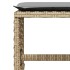 Set comedor de jardín 11 pzas con cojines ratán sintético