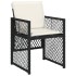 Set de comedor jardín 11 pzas con cojines ratán sintético