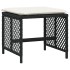 Set de comedor jardín 11 pzas con cojines ratán sintético