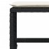 Set de comedor jardín 11 pzas con cojines ratán sintético