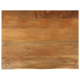 Tablero de mesa borde natural madera maciza mango 100x80x2,5