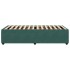 Estructura de cama sin colchón terciopelo verde oscuro