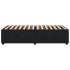 Estructura de cama sin colchón terciopelo negro 90x190