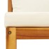 Set sofás de jardín con cojines 4 pzas madera maciza de