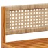Set sofás de jardín con cojines 4 pzas madera maciza de